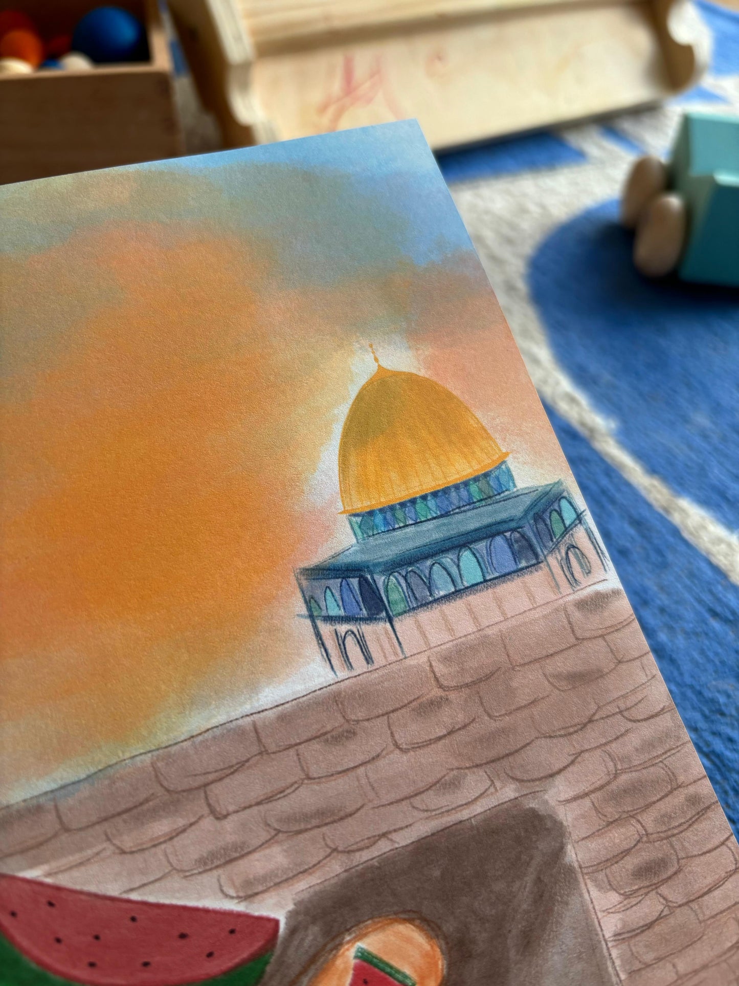 Postkarte "AL AQSA - WASSERMELONE"