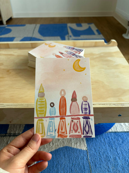 Postkarte "PRAYING NINS"