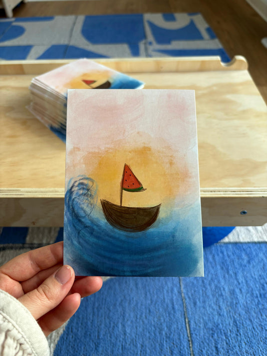 Postkarte "RIVER TO SEA PALESTINE FREE"